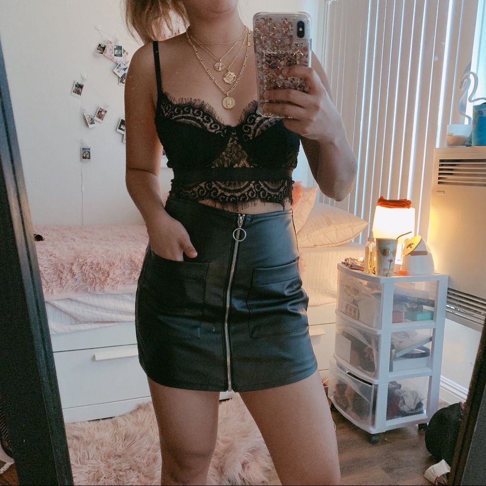 Forever 21 leather skort